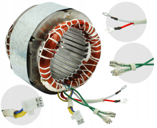 Elektrocentrála - Stator 70 mm meď generátor 230 1F agregát