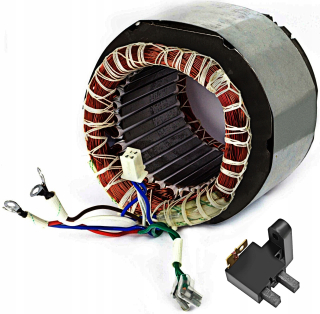 Elektrocentrála - Stator kameniva 85 mm meď generátor 230 400