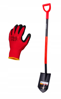 Lopata - kovový hrob 6 KS + rukavice 12 pár