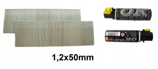 Sponkovačka, nastreľovačka - Sticks nechty pre Paslode F18 1,2x50mm 2tys + plyn