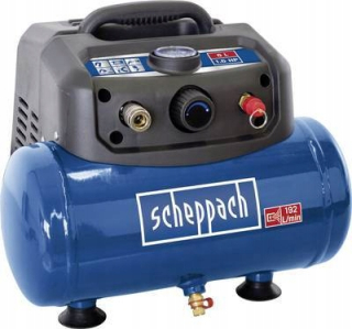 Kompresor - Scheppach HC06 Bezolejový kompresor 8bar, 6l,