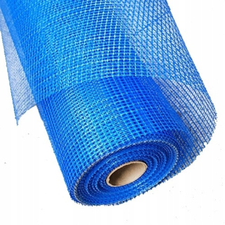Modré omietkové pletivo 50m, pletivo 10x10 rezané
