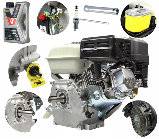 Motor - Motor GX390 15KM 188F 190F el. hriadeľ 25,4 mm