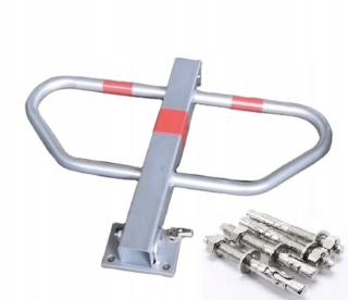 Bezpečnostné prvky - Skladacia parkovacia zámka oceľová zábrana + kľúče