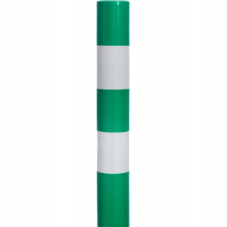 Stĺp U-2, zelený a biely, hrana z PVC 150 cm
