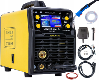 Zváračka - MAGNUM MIG 220 ALU / CU LCD Synergy zvárač