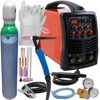 Zváračka - Weldman Tornado TIG200 AC/DC HF MMA 200A ARGON 10-200 A Invertman Welder