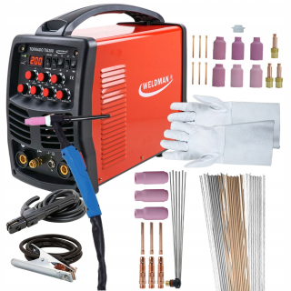 Zvárací invertor -  TIG MMA Zvárač s Pulse 200A AC / DC HF Hliník