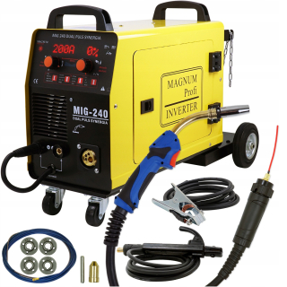 Zváračka - Poloautomatické zváracie stroj Magnum Migomat Magnum MIG 240 Pulse Synergia 30-200 A