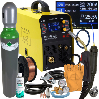 Zváračka - Poloautomotívne zváracie zariadenie Magnum Mig 224 dp Mag HRSX4V2 30-200 A Set