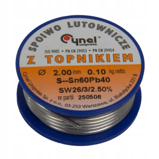 LC60 FI = 2,5 mm spájkovacie spojivo, Spool 100g Pro