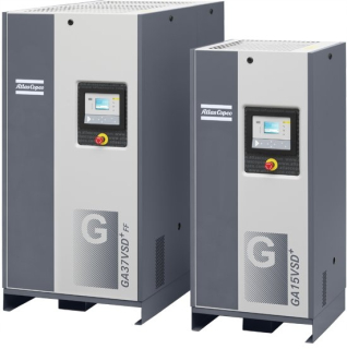 Kompresor - ATLAS COPCO GA 7 VSD + skrutkový kompresor 0,8-1,3 m3