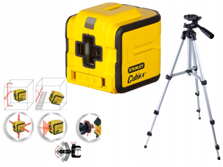 Krížový laser - Stanley Cross Laser Cubix Quick + Statív