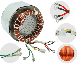 Elektrocentrála - Stator pre celkovú 110mm generátor 400V medi