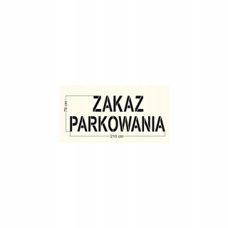 Šablóna maliarskeho nápisu na parkovanie