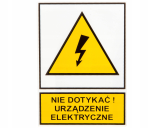 Štítok / výstražná značka / TZO 74 × 105P E04TZ-01