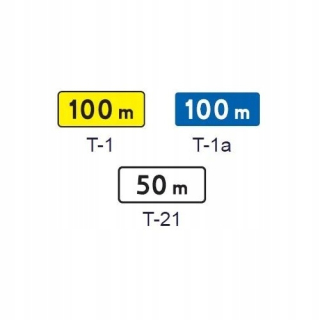 Dopravná tabuľka T 60x25 Fólie a rukoväte