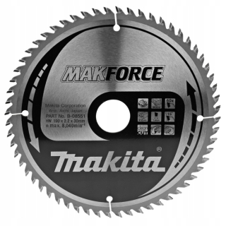 Pílový kotúč na drevo Makita 190 mm 60 zubov