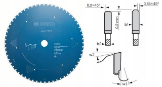 Shield Pila Widiowa Metal Steel Bosch 305 mm 60z