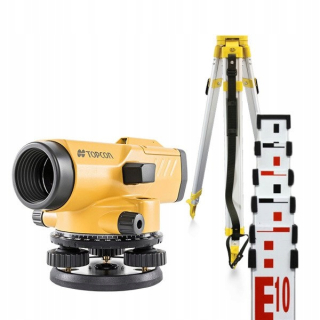 Nivelak -  Topcon AT-B4A Optická vodováha + tyč, statív