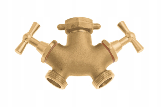 Agregát na maľovanie - Y-T-kus GEKA PLUS 2GZ / 1GW 3/4 "2 x ventil, ms