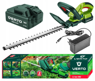 Akumulátorové nožnice na živý plot 51 cm 2 × 1,3Ah 18 V Li-Ion 52G568
