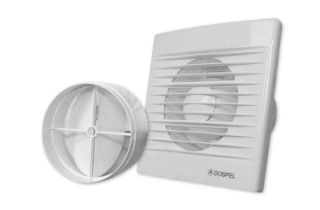 Ventilátor 120 WP-P s škrtiacou klapkou