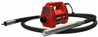 Vibrátor na betón PRAXER 2,3 kW súprava s valcom 4 m a kladkou 48 mm