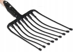 Lopata - ZEMIAKOVÁ VIDLICA šírka 9 zubov 24cm S KĽÚČOM
