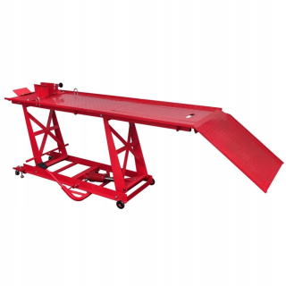 Hydraulický vyťahovač pre motocykel