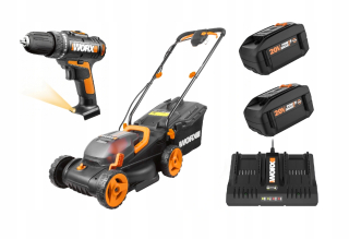 Kosačka elektrická - Kosačka WORX AKU WG779E.1 + Skrutkovač WX101.9