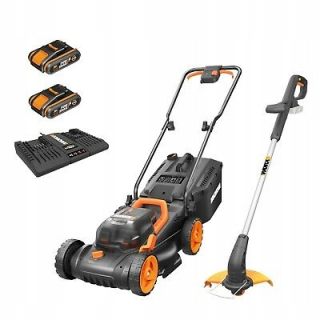 Kosačka elektrická - KOSAČKA WORX WG779E.2 + STRIHACÍ STROJ AKU 2X2,0AH