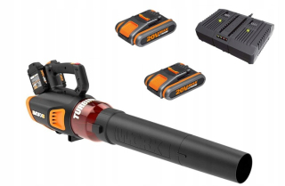 Akumulátorový fúkač Worx WG584E 2 × 20V Nabíjačka pre 2 x akumulátor