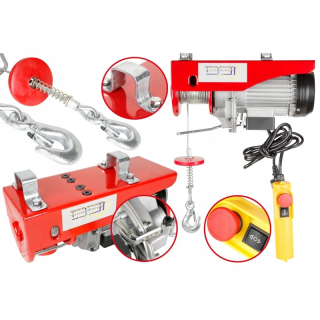 Zdvihák, výťah, naviják - ELEKTRICKÝ NAVIJÁK 300kg 1600W 12M Navijak