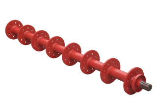 Kultivátor - Hlavný hriadeľ 1430 mm os nožového rotačného kultivátora SB145