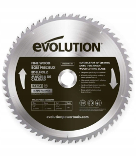 Evolution FW255TCT-60 pílový kotúč na drevo 255x25,4mm