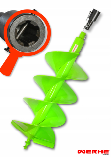 Vrtačka - Pôdny vrták 250 mm Werhe + adaptér Stihl