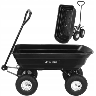 Záhradný trolley oceľový sklápač 75l 200 kg