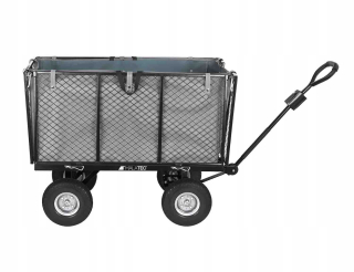 Viacúčelový záhradný oceľový vozík 250L 350kg