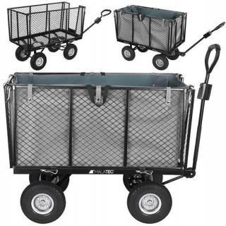 Záhradný vozík Malatec 9040 sivý 250l