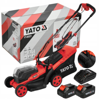 Kosačka elektrická - YATO AKUMULÁTOR NA BATÉRIE 2x 4AH + NABÍJAČKA NOVINKA