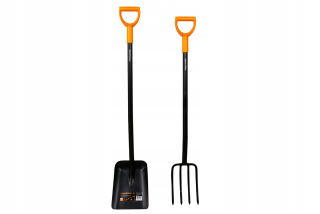 Lopata - SADA FISKARS Hĺbiaca vidlica + PEVNÝ SPADEL