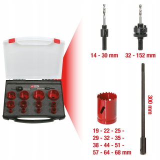 Vrtačka - Sada oceľových sadrokartovných stánkov KS Tools
