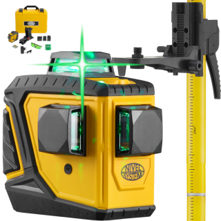 Krížový laser - Zelený NEVELYSTEM CL3D-G LASER 360 POLE LP33