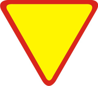 Road Sign Signs Jednorazová priorita 60cm
