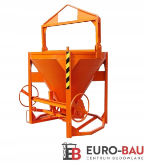 Miešačka - BETÓNOVÝ vedierkový dopravník 1200 L kontajner
