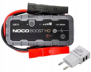 Autonabíjačka - Sada zosilňovača NOCO Boost GB70 2000A + nabíjačka