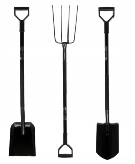 Sada záhradného náradia - Sada kovových hriadeľov SPADEL SHOVEL FORKS