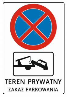 Sign B36 T24 bez parkovacieho textu 60 × 40cm hárok