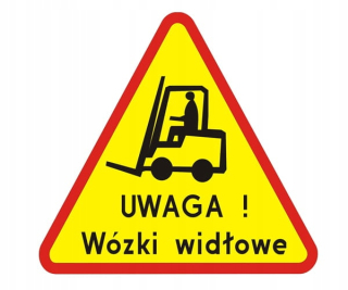 Značka Pozor Vysokozdvižné vozíky